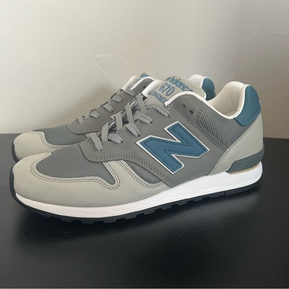NEW New Balance 670 Grey Gray Slate Blue - Picture 2 of 8